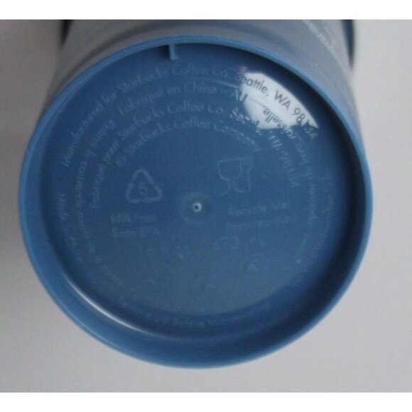 Starbucks Color-Changing Cup Blue Christmas 16 Oz. Reusable Plastic With Lid - Picture 8 of 10